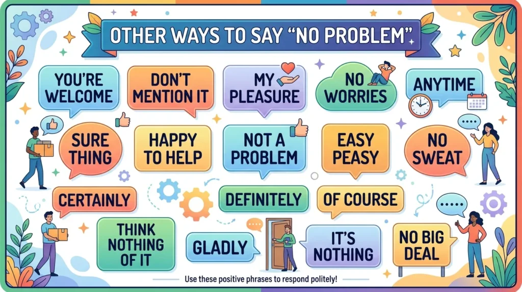 Other Ways to Say No Problem