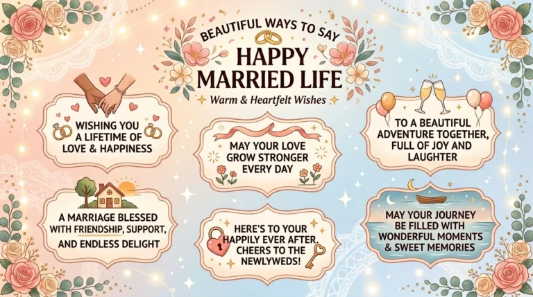 other ways to say happy married life