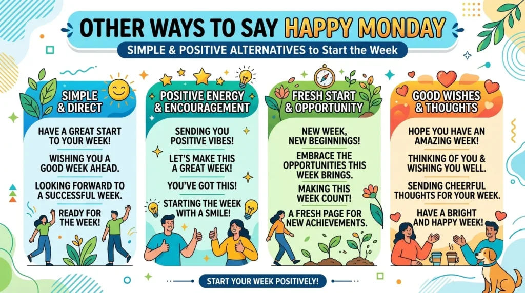other ways to say happy monday