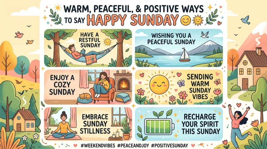 other ways to say happy sunday