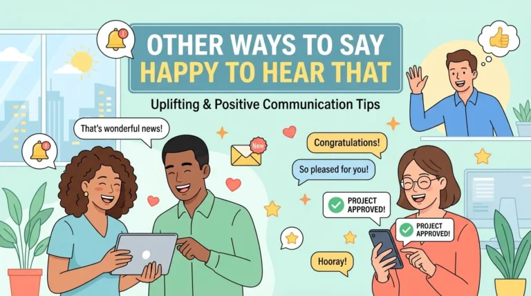 other ways to say happy to hear that