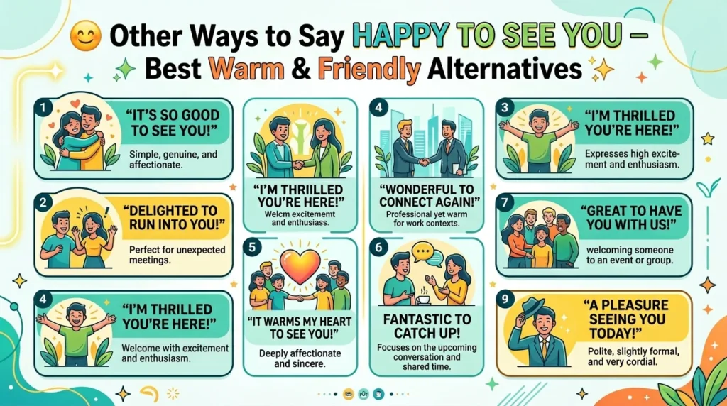 other ways to say happy to see you