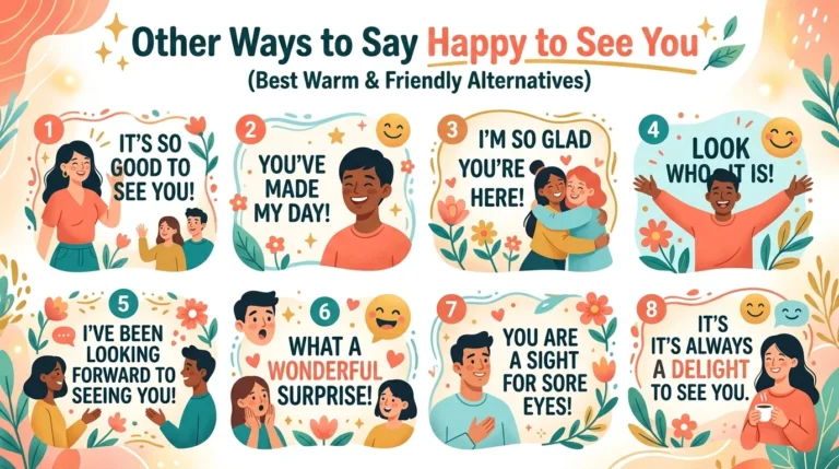 other ways to say happy to see you