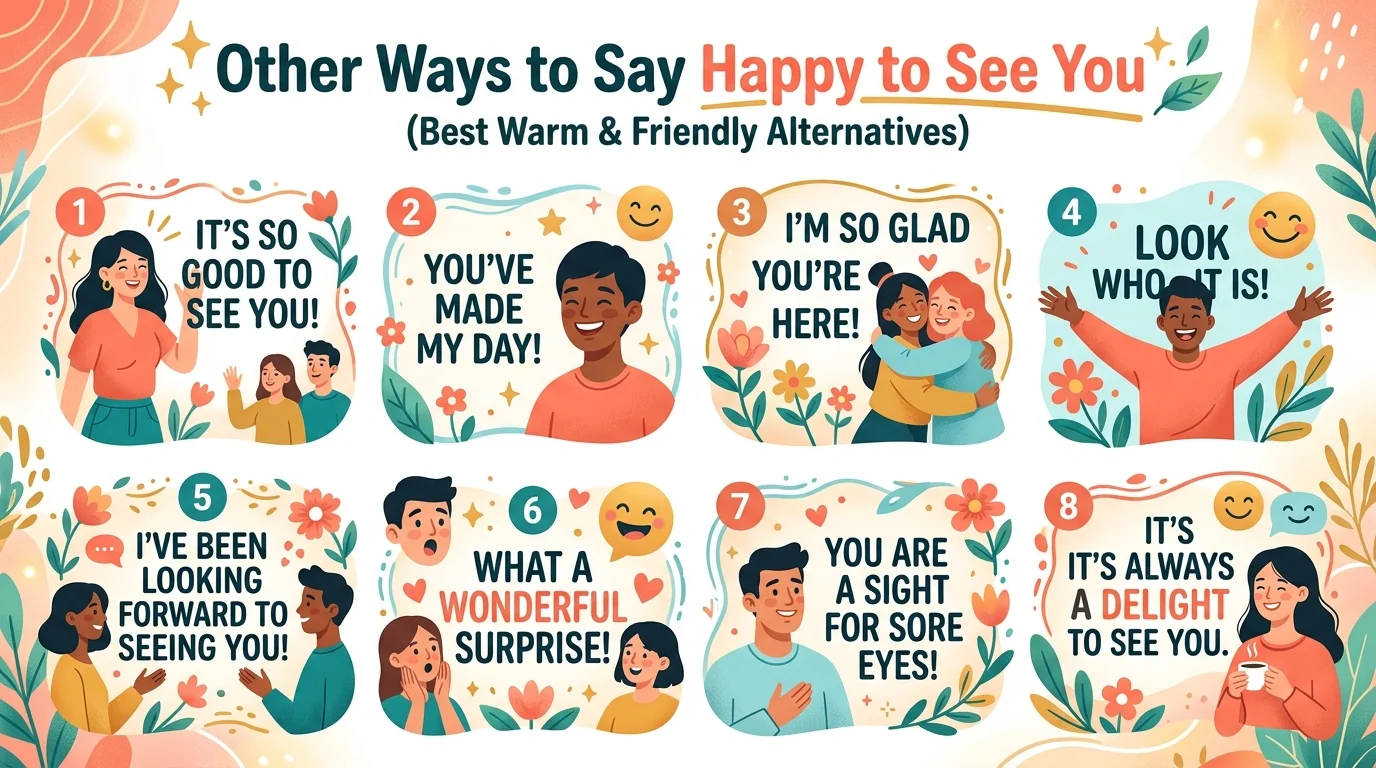 other ways to say happy to see you