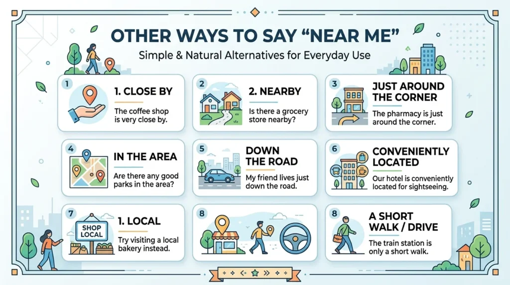other ways to say near me