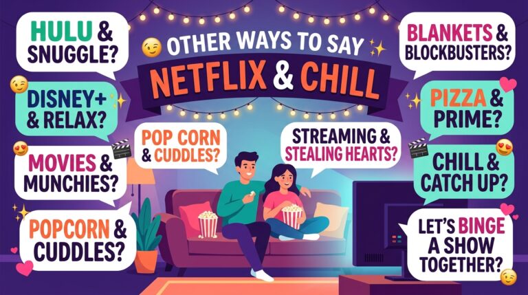 other ways to say netflix and chill