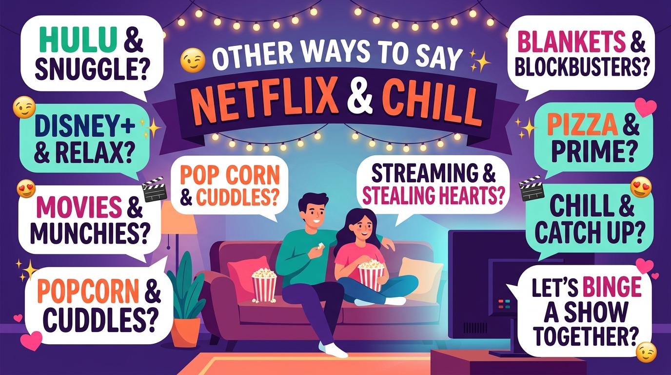 other ways to say netflix and chill