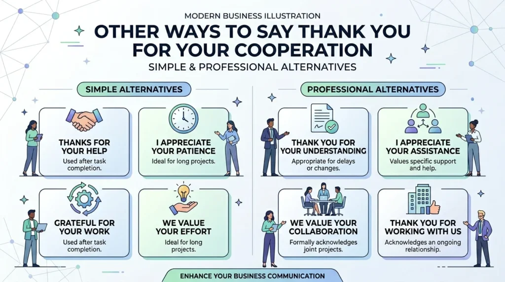  thank you for your cooperation