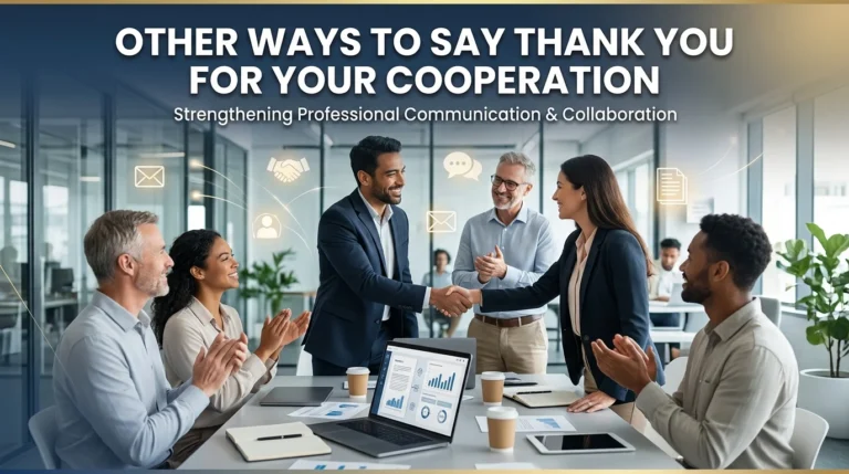thank you for your cooperation
